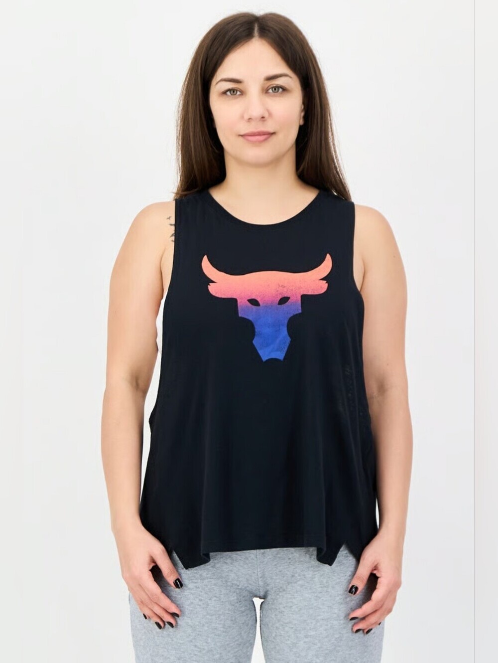 NEW! Women's Loose Fit Sleeveless Project Rock Training Tank Top, Size XL
